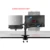 OL-3L алюминиевый многофункциональный 10"-17"Эргономичный стол подставка для ноутбука 32" монитор настольный держатель компьютер полное движение с колонной бар