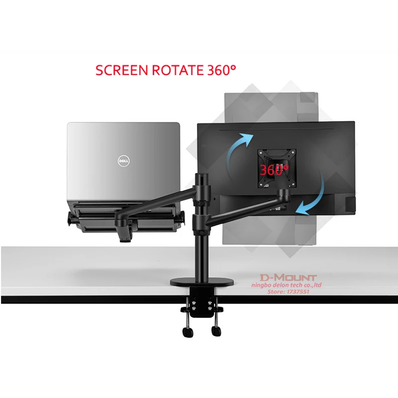 15cm de Espessura Alumínio Multifunction Ergonomia Mesa Portátil Suporte 32 Monitor Desktop Computador Coluna Pólo Ol-3l-tk 10 -17 - Image 5