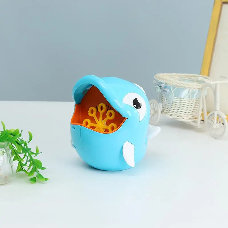 Funny Outdoor Bubble Dolphin Baby Bath Toy Bubble Maker Swimming Bathtub Soap Machine Toys for Children With Music Water Toy