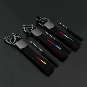 

Car Keychain Buckskin Leather Key Holder Keychain For Mercedes Bmw The National Flag Of Italy Germany Key Chain Alloy Auto