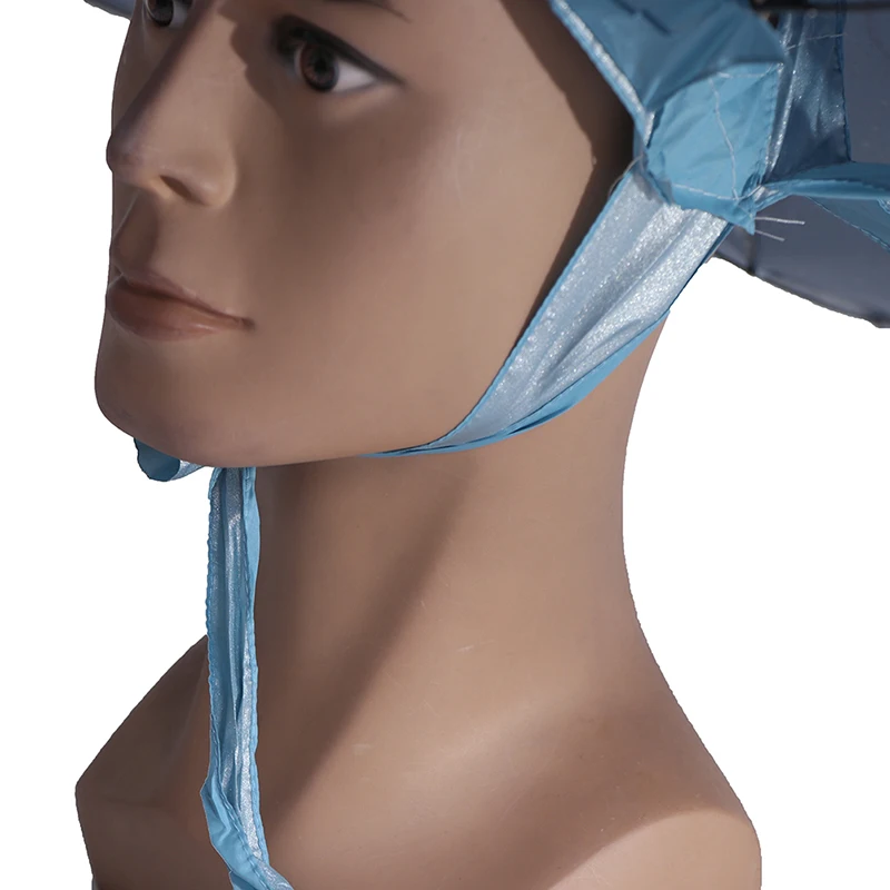 Foldable Head Umbrella Hat Rain Gear Fishing Hat Headwear Umbrella for Fishing Hiking Beach Cap Head Hats Outdoor Equipment