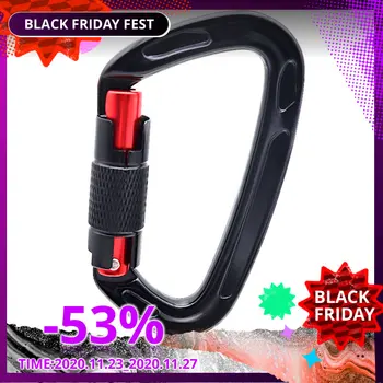 

Durable Aluminum Alloy Carabiner Clasps D Shape Keychain Snap Clip Carabiner Hiking Buckle Split Spring Hook