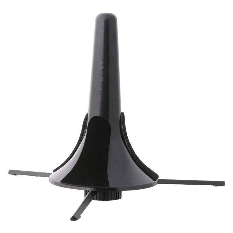 Portable Foldable Trumpet Tripod Holder Stand Metal Brass Leg Instrument Accessories Musical Instrument Accessory Black