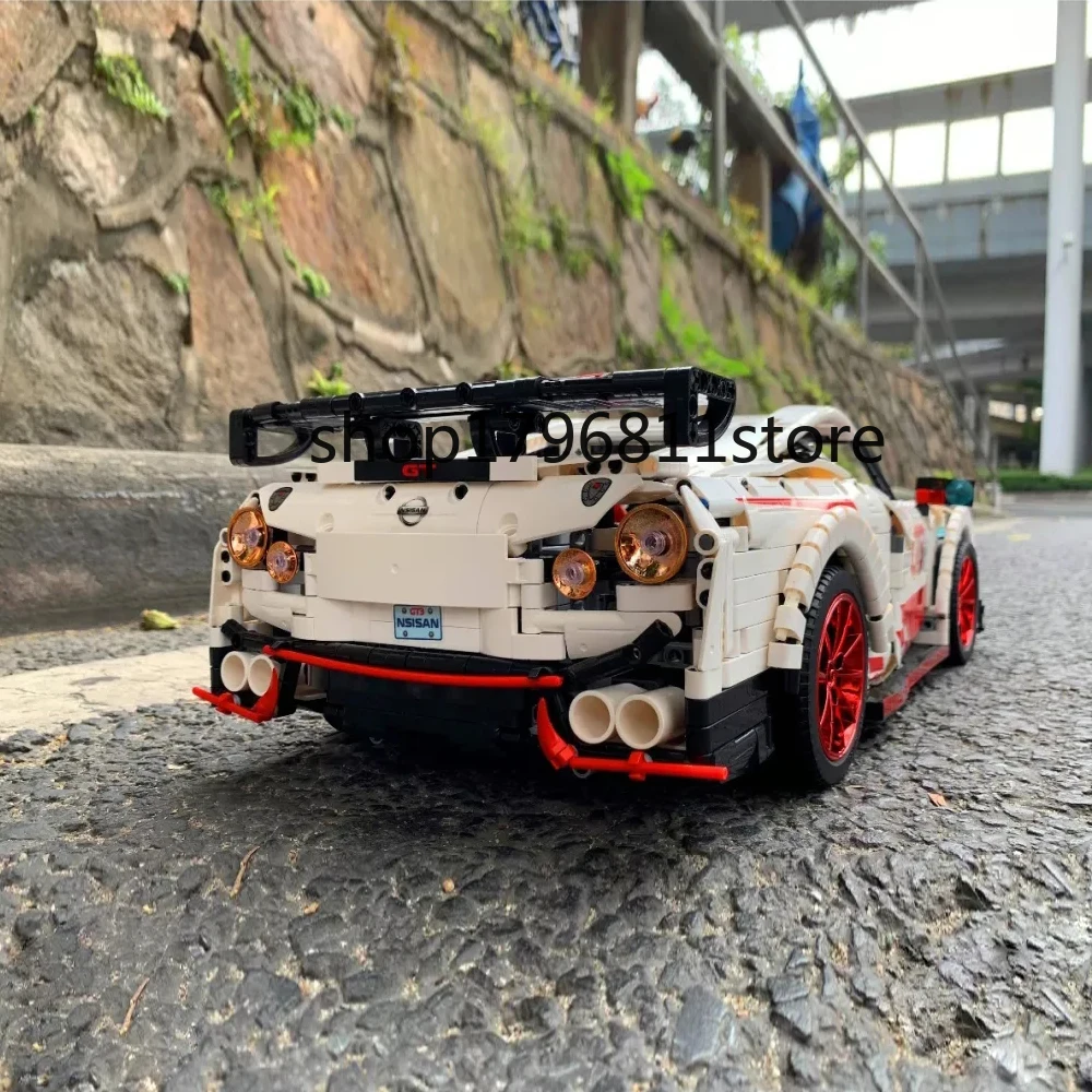 23010, 3408 шт, серия Technic, супер гоночный GT-R, машины, строительные блоки, наборы моделей, кирпичи, Классические игрушки для детей, подарок