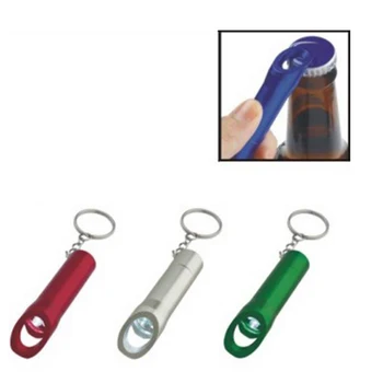 

Portable Aluminum Alloy Mini Bottle Opener with Flashlight Keychain Keyring Torch for Bar Kitchen Tools