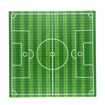 

16 x 32 Holes Small Particles Football Field Baseboard for Building Block Urban Scene and Figure Stacking Blocks