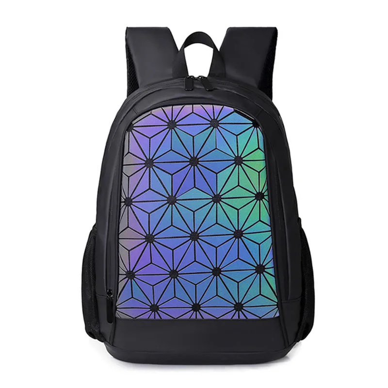 Женский геометрический Алмазный клетчатый рюкзак Водонепроницаемый рюкзак для ноутбука сумки для подростков большой емкости сумка для ноутбука