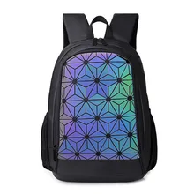 Женский геометрический Алмазный клетчатый рюкзак Водонепроницаемый рюкзак для ноутбука сумки для подростков большой емкости сумка для ноутбука