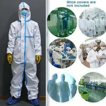 

2020 New Fashion Disposable Coveralls Clothing Protective Safety Overalls Suit Full Protection