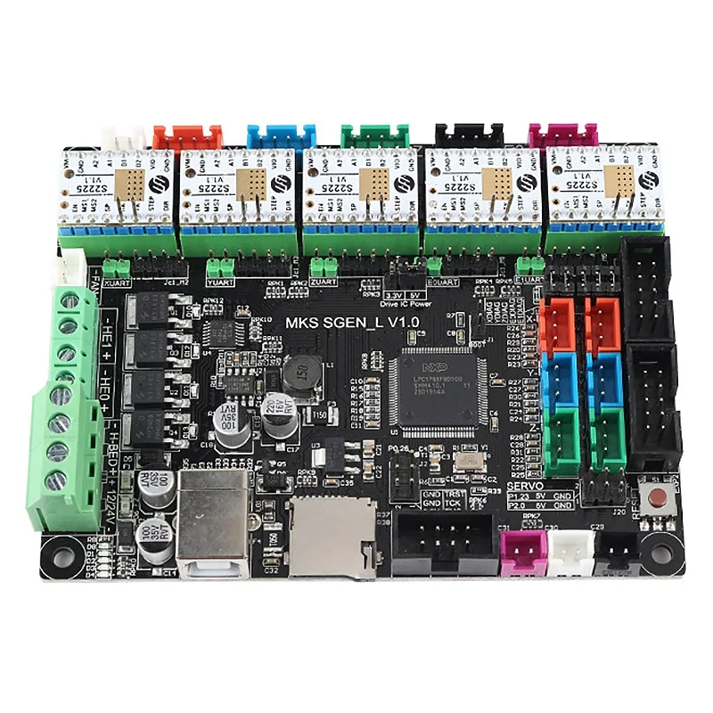 3d принтер плата MKS SGEN L V2.0+ TMC2225 V1.1 x5 ультра-тихий драйвер комплект