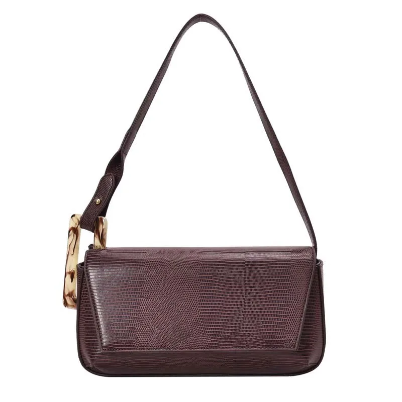 

Fsislover Fashion Women Bag Vintage Girls Bags for Girls PU Leather Women Messenger Bags Acrylic Buckle Free Gift Drop Shopping