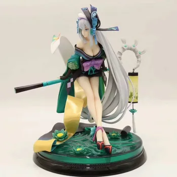 

22cm Game Statue Onmyoji Demon Knife Girl PVC Action Figure aoandon Girl Anime Figure Model Toys Beauty Girl Figure Collection