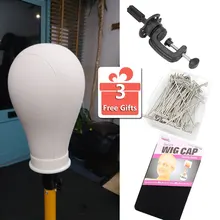 Perücke Kopf Mit Stand 21-24 zoll Mannequin Kopf Frau Perücke Leinwand Kopf Für Frisuren Anzeige, Der Perücke Stand halter