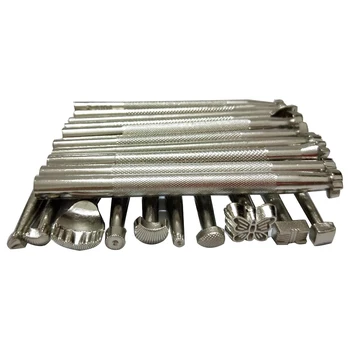 

25 Pcs/Set Hammer Swivel Knife Pressure Wipers Tools Set Adeeing Leather Carving Working Tools Printing Tools