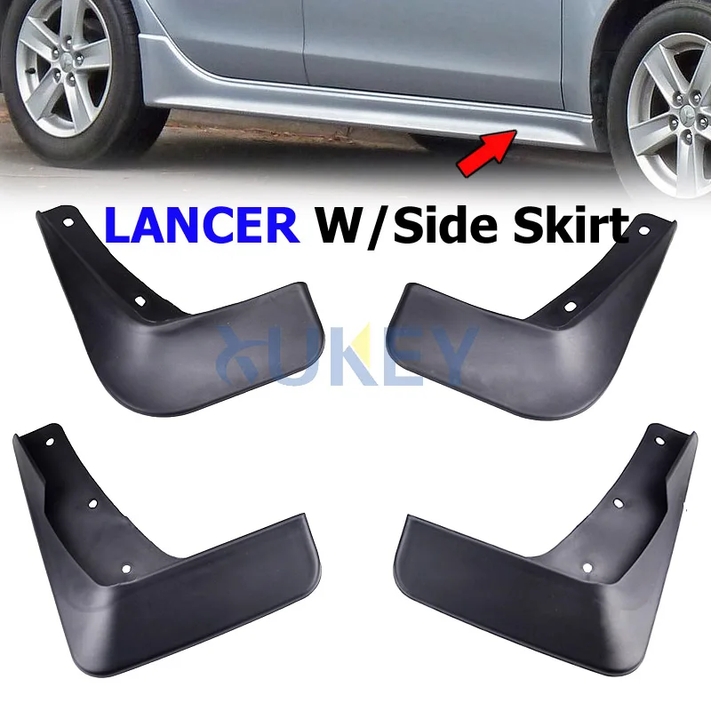 Комплект автомобильных брызговиков для Mitsubishi Lancer 9 2008 2011 2009 2010 седан с боковой