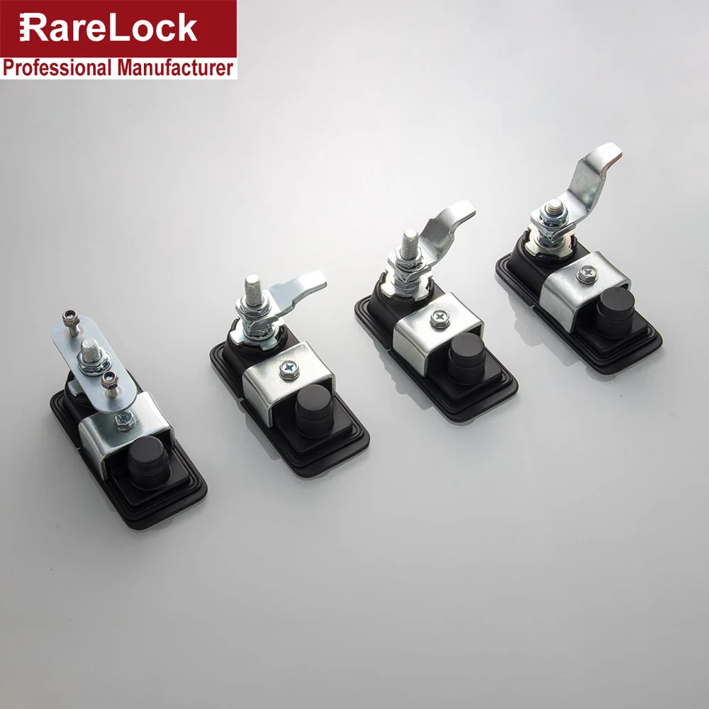 Rarelock Cabinet Handle Door Lock Black Keyless or 2 Key for Machine Fire Box Tool Cabinet Locker Locks LK1003 ff