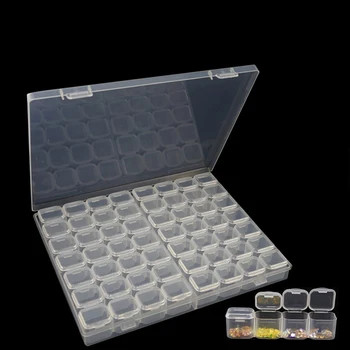 

Diamond Painting kits Slots Plastic Storage Box Nail Art Rhinestone Tools Beads Storage Box Case Organizer Holder sale