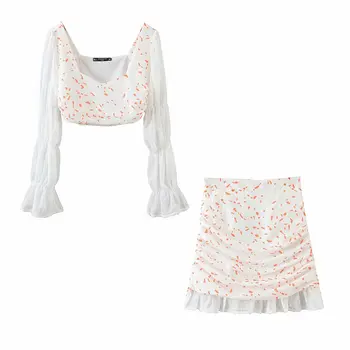 

Women's set female 2020 summer new polka dot short jacket skirt two-piece fashion casual temperament wild thin clothesset