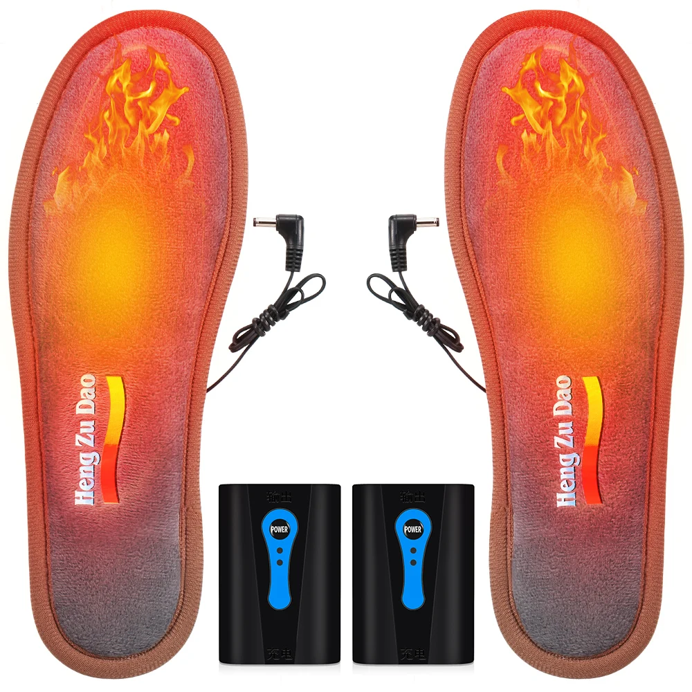 

USB Heated Insoles Foot Warmers Men Women Battery Powered Foot Warming Pad Feet Warmer Sock Pad Mat Outdoor Sports EU Size 35-45