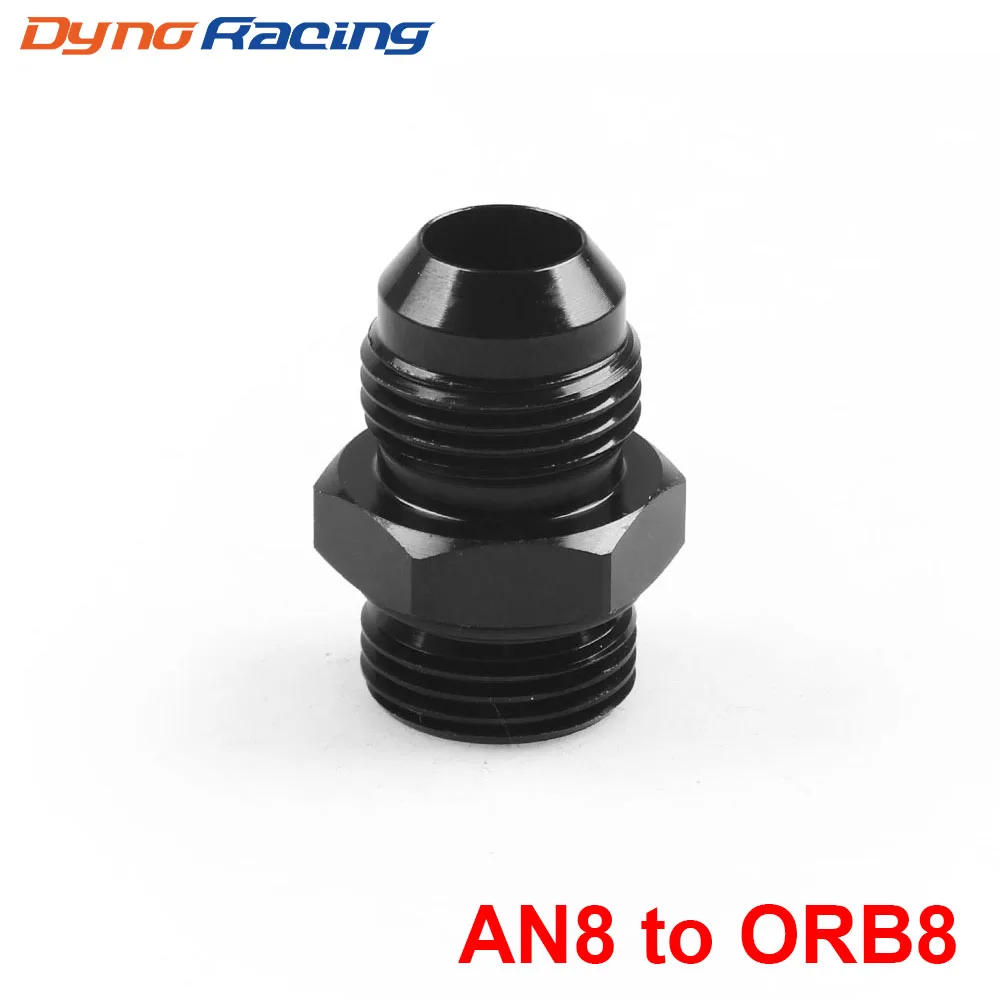 AN 8 (AN8 08) к ORB (3/4 дюйма UNF) уплотнительное кольцо адаптер с черным фитингом