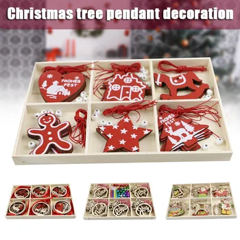 

Wooden Christmas Ornaments Unfinished Wood Slices Ornaments for Crafts for Home Outdoor LXY9