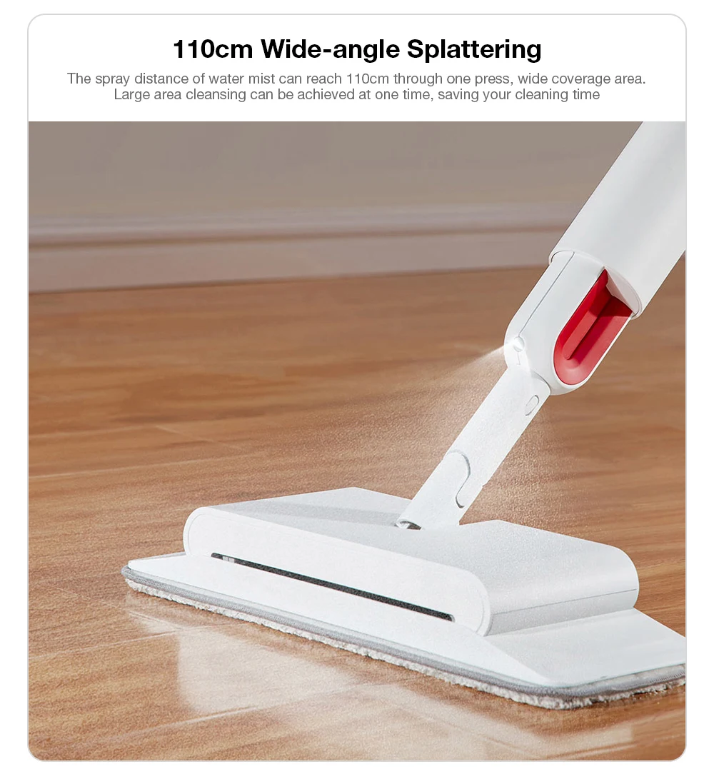 Deerma TB900 Multifunction Water-spray Mop Sweeper 230ml Dustbin 280ml Watertank Rotatable Design