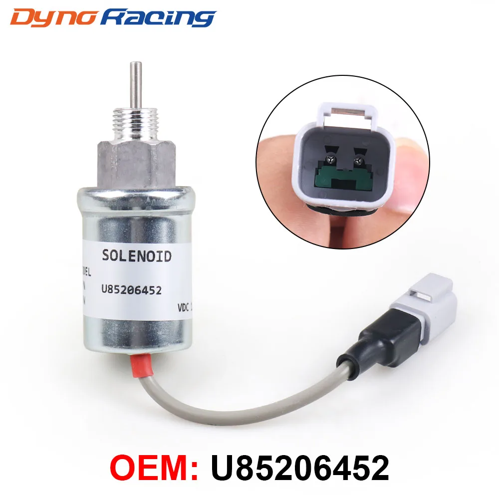 U U.S. 85206452 Solenoide de apagado eléctrico para Perkins 402D 403D 404D 404C 403C 12V