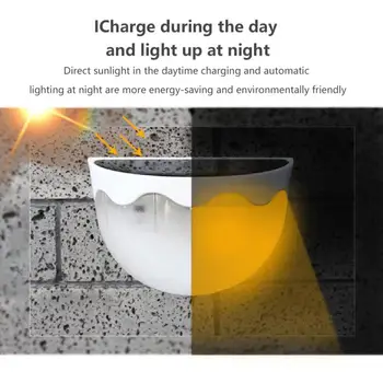 

6LED Solar Light Waterproof Wall Light Garden Light Eco-friendly Outdoor Night Light Portable Night Light Durable Corridor Light