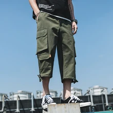 Мужские красивые Брюки с карманами, Мужская Уличная одежда, одноцветные штаны для бега в стиле хип-хоп, мужские спортивные штаны, мужские укороченные брюки