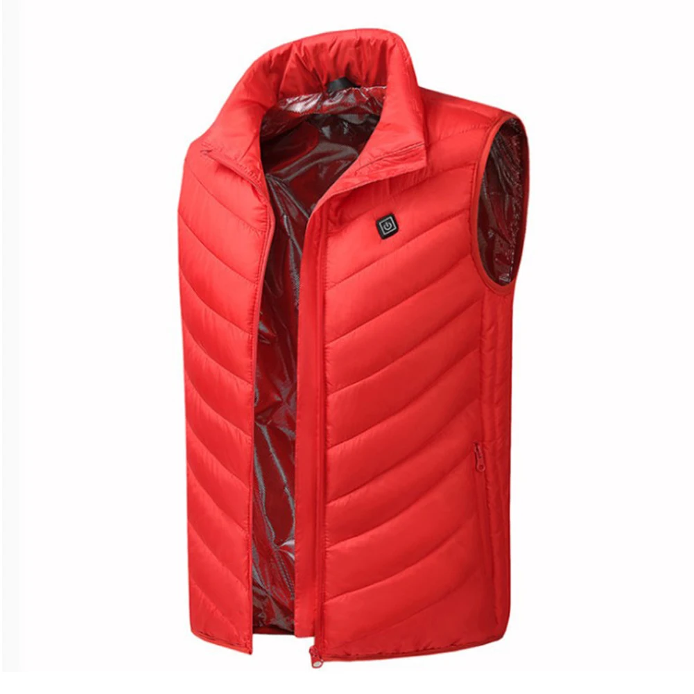 Homens ao ar Áreas de Aquecimento Jaqueta de Inverno Elétrica para Esportes Livre Infravermelho Colete Roupas Térmicas Caminhadas 2021 Usb 8 12 Esporte e Lazer