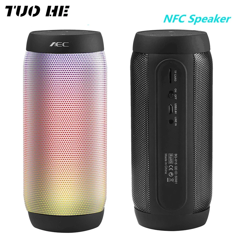 Portable Speaker Subwoofer-Support Fm-Radio Led-Stereo Wireless NFC Bluetooth AUX 1