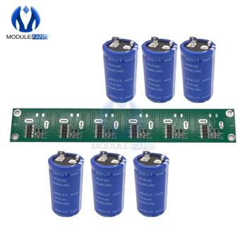

6PCS 2.7V 500F 35*62mm Flat Feet Super Farad Capacitor Low ESR Super Capacitor Balancing Protection Board For Car Solderless