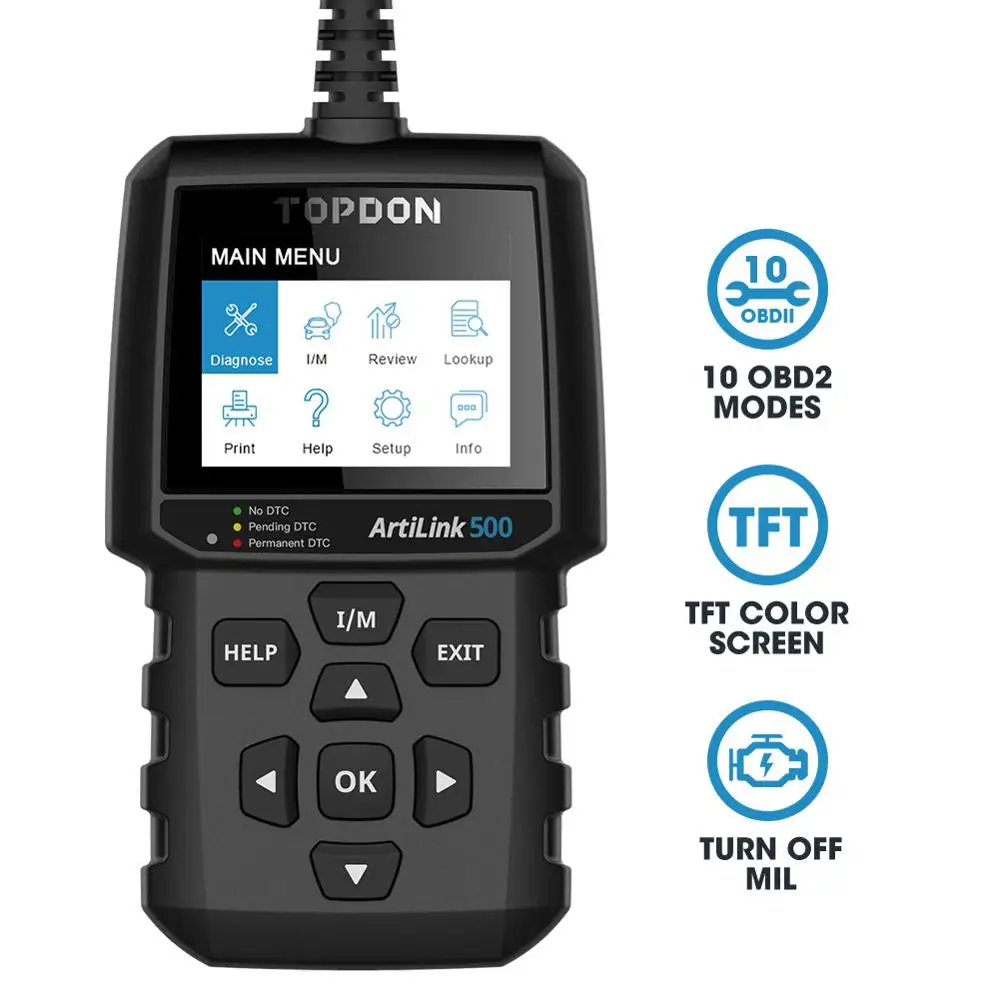 Автомобильный диагностический инструмент TOPDON OBD2 сканер OBD 2 OBDII автомобильный