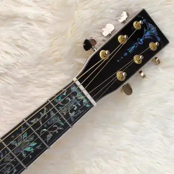 

41 inches, panel, side panel, back panel, acacia wood. Luxury abalone shell inlay, ebony abalone inlay life tree fingerboard, fr