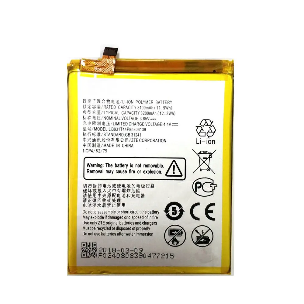 LI3931T44P8H806139 3200 мАч аккумулятор+ ремонтные инструменты для zte LI3931T44P8H806139