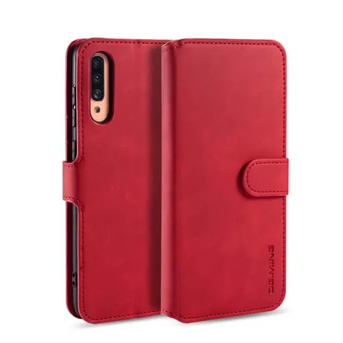 Кожаный бумажник чехол для телефона Redmi 8A телефона чехол 360 Смартфон протектор откидная крышка чехол для Samsung Galaxy с противоударным Функция - Цвет: red phone case