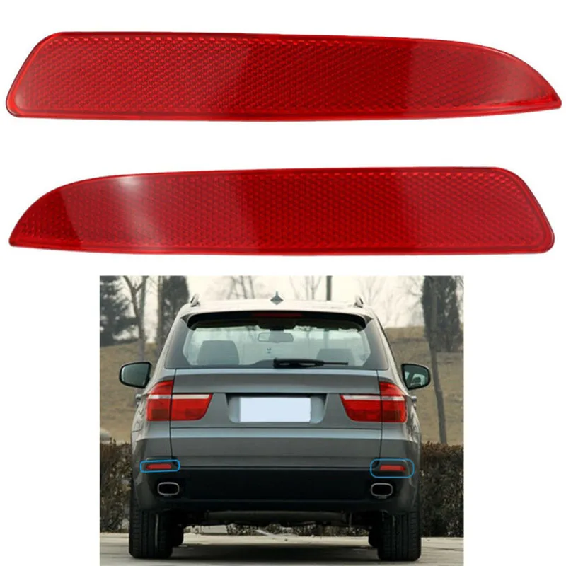 2 шт. отражатели фары заднего бампера для BMW X5 E70 2007 2009 правый левый красный