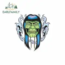 EARLFAMILY 13cm x 11.7cm Cartoon Green Devil Head Funny Car Stickers Waterproof Anime RV VAN 3D DIY Fine Decal Accessories EARLFAMILY 13cm x 11.7cm Cartoon Green Devil Head Funny Car Stickers Waterproof Anime RV VAN 3D DIY Fine Decal Accessories