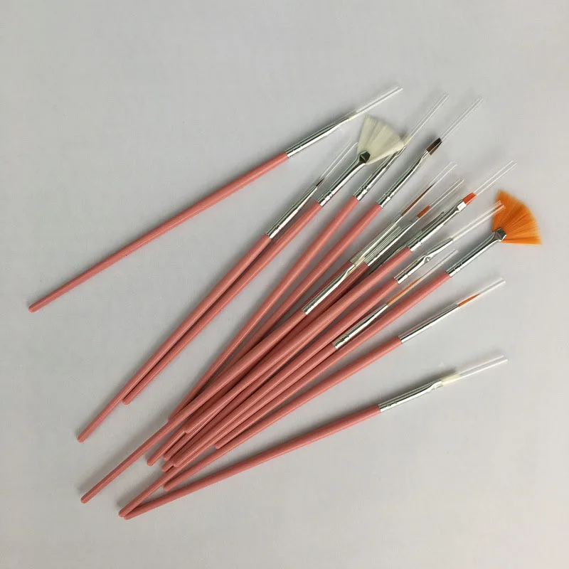 20 Pcs/Set Nail Art Brush Pen Kit Nails Design UV Gel Dotting Painting Drawing Polish Manicure Tools V9-Drop