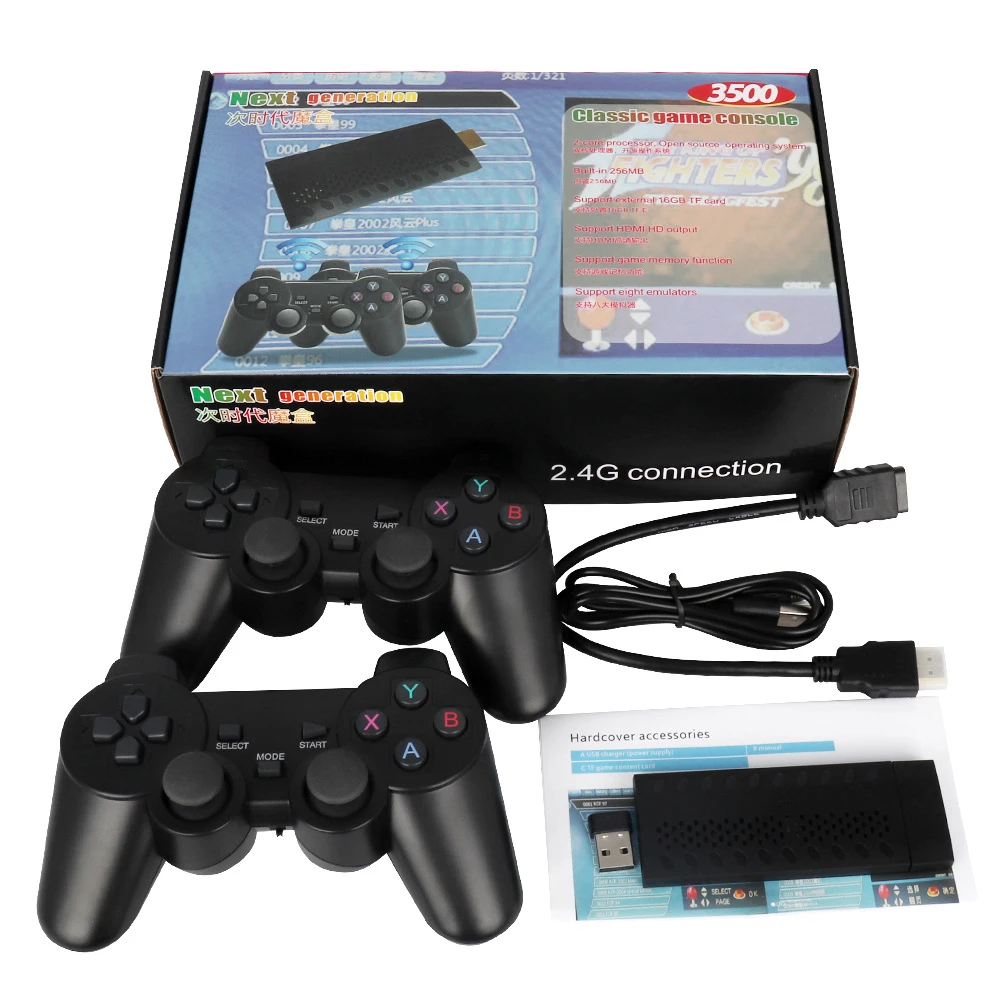 4k Hd Video Game Console Built In 3500 Classic Games Mini Retro Tv Console Box 2 4g Wireless Controller Hd Output Dual Player Video Game Consoles Aliexpress