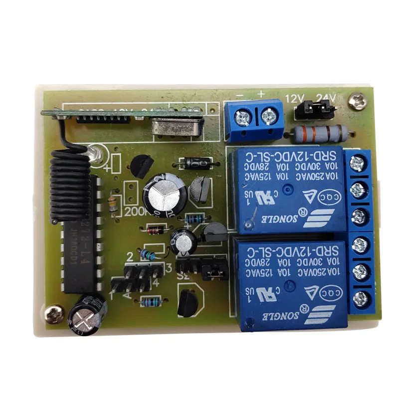 12V 24V DC Motor Forward And Reverse Controller 10A Wireless Remote Control Switch Control Two Motors Doors