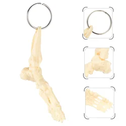 Porte clés à Joint de pied, modèle en os, pendentif de sac suspendu, décor créatif 