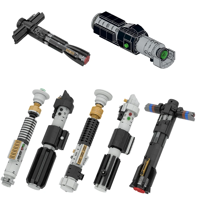 Star Movie Figures General Robot Grievous Vader Lightsaber Hilt Model Combat Weapon Building Blocks Kids Toys Xmas Gift | Игрушки и