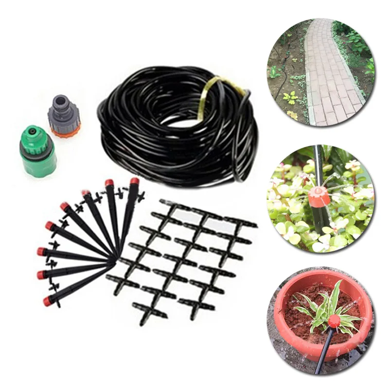 

25M 30 Drip Set Flower Pot Watering Flower Irrigation System Watering Tool Kit