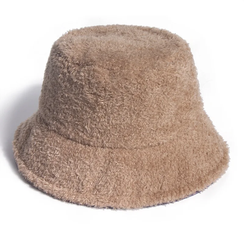 Tanio Czapki zimowe damskie Teddy aksamitne ciepłe nauszniki kapelusz rybaka