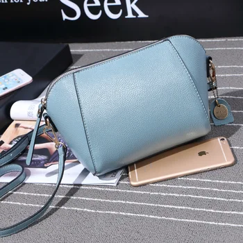 

2020 New Style Embossed Shell Bag Women's Fashion Handbag Sweet Lady Solid Color One-Shoulder Cross-Body Mini Bag