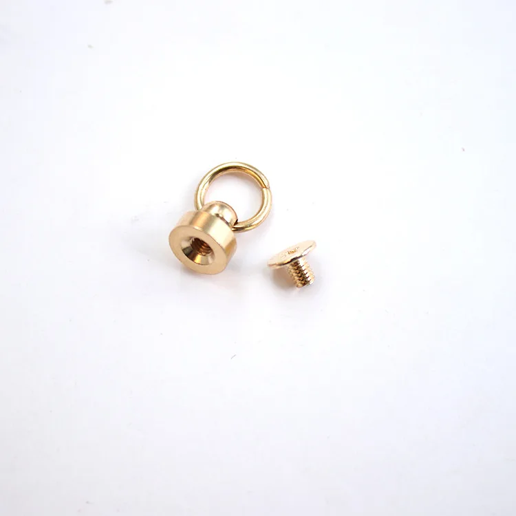 With Ring Rotating Heshangtou Bag Hardware Buttons Hanging Phone Case DIY Screw Rivet Snap-fastener Accessories Anti-Adhesive Pa