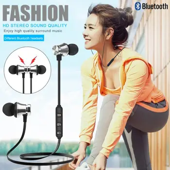 

Magnetic Bluetooth Wireless Stereo Earphone Sport Headset For IPhone X 7 8 Samsung S8 Xiaomi Huawei Waterproof Earbuds With Mic