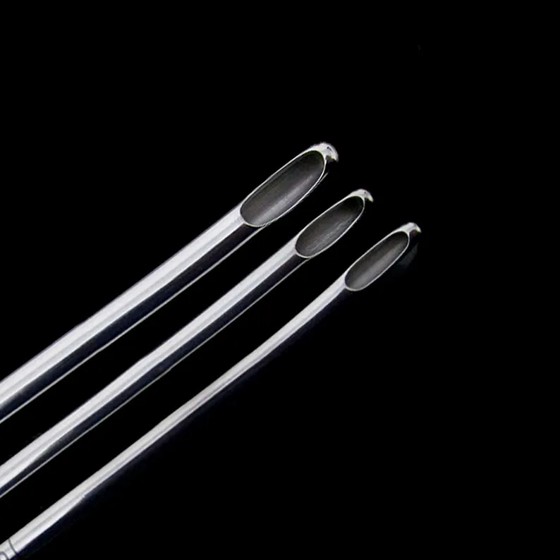 For 1PCS Flow Suction Tube Stainless Steel Uterine Suction Tube Head Gynecological Instrument