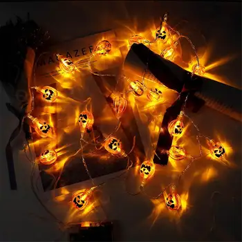 1.5M/3M 10/20Led Halloween Pompoen Ghost Hand Led Light String Festival Bar Thuis Party Decoratie halloween Ornament Supplies 1.5M/3M 10/20Led Halloween Pompoen Ghost Hand Led Light String Festival Bar Thuis Party Decoratie halloween Ornament Supplies